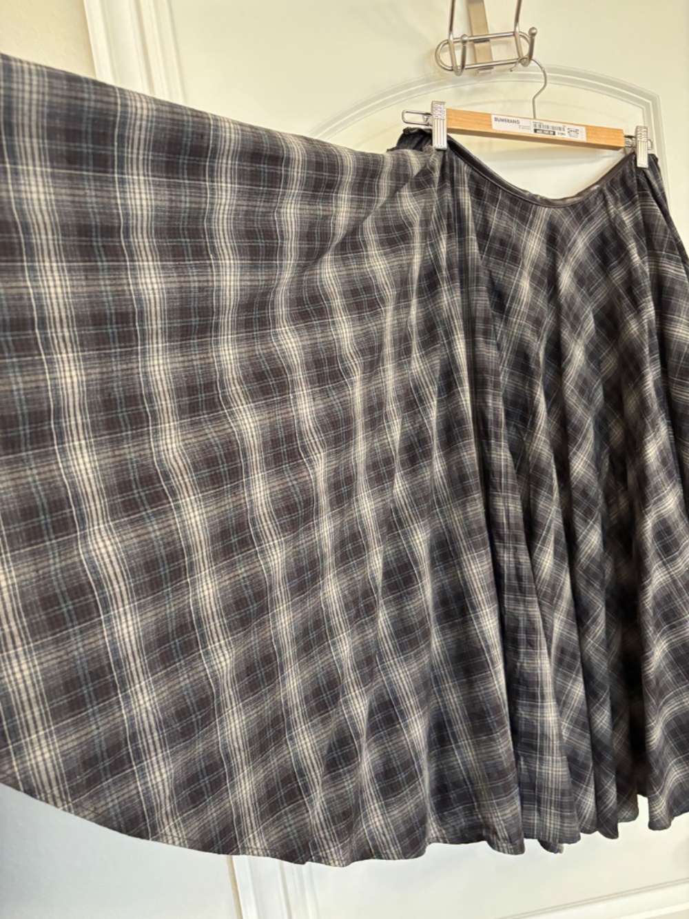 H&M Cotton plaid circle skirt - Picture 4 of 7